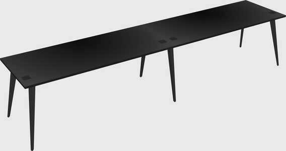 Modern rectangular office desk