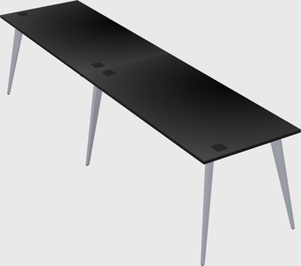 Modern rectangular office desk
