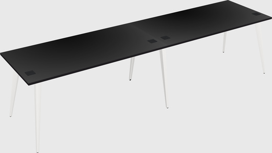 Modern rectangular office desk