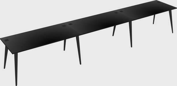 Modern Rectangular Office Desk
