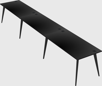 Modern rectangular office desk