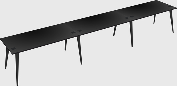 Modern rectangular office desk