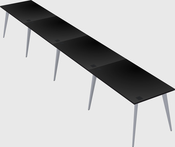 Modern rectangular office desk