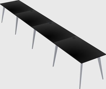 Modern rectangular office desk