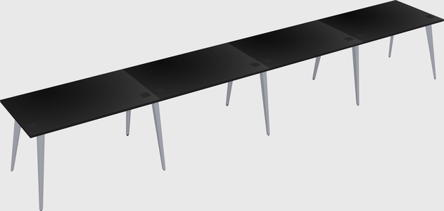 Modern rectangular office desk