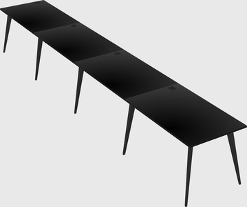 Modern rectangular office desk