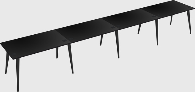 Modern rectangular office desk