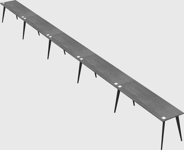 Modern rectangular office desk