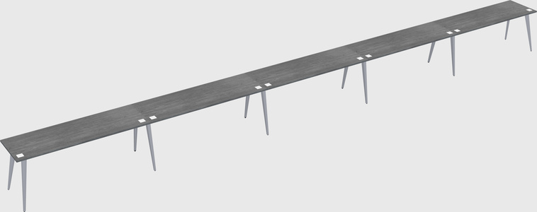 Modern rectangular office desk