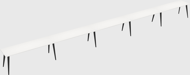 Modern rectangular office desk