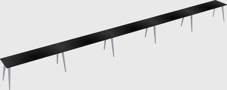 Modern Rectangular Office Desk