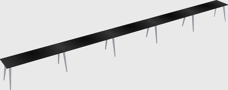 Modern rectangular office desk