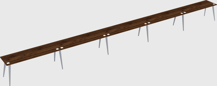Modern rectangular office desk