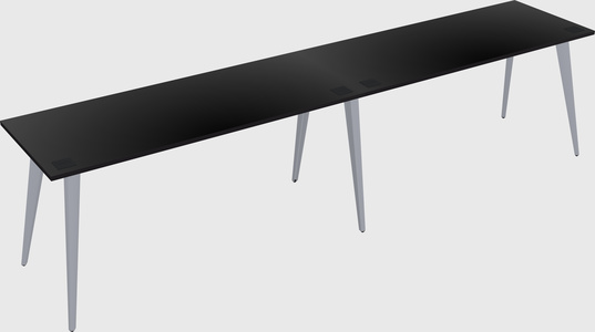 Modern rectangular office desk