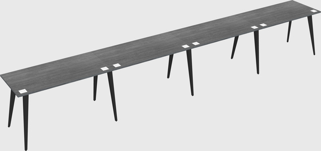 Modern rectangular office desk