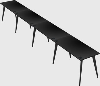 Modern rectangular office desk