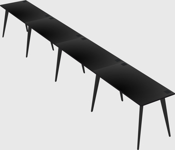 Modern rectangular office desk