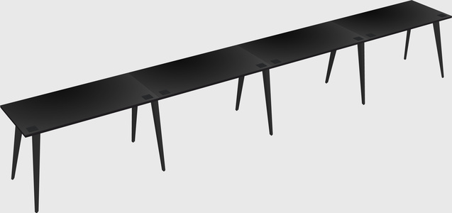 Modern rectangular office desk