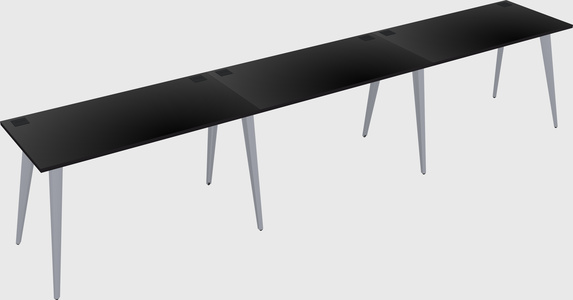 Modern rectangular office desk