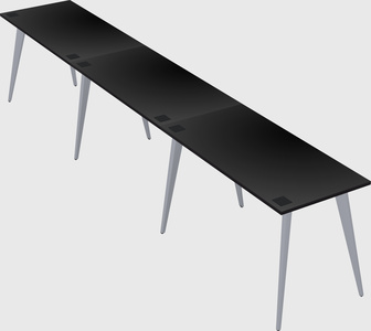 Modern rectangular office desk