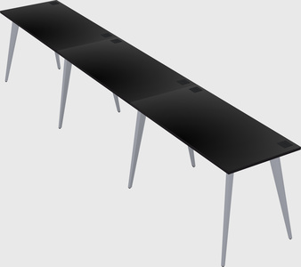Modern rectangular office desk