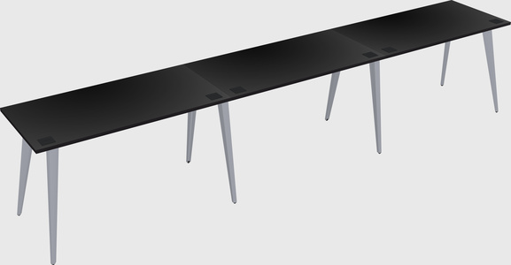 Modern rectangular office desk