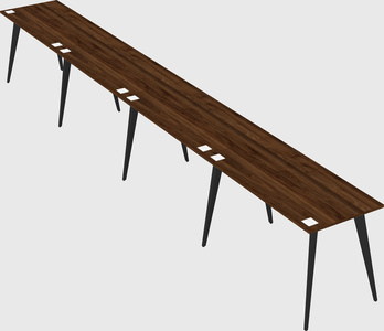 Modern rectangular office desk