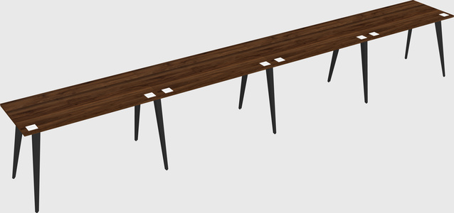 Modern rectangular office desk