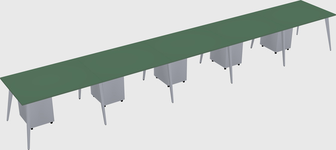 Modern rectangular office desk