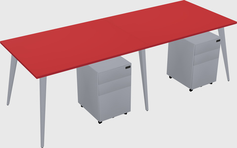 Modern rectangular office desk