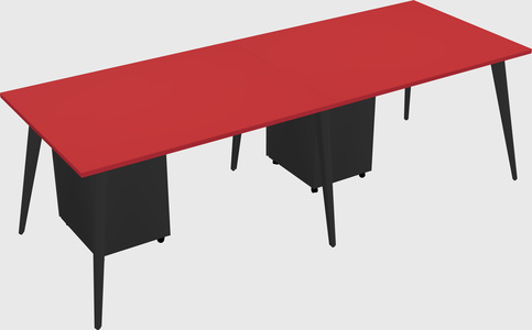 Modern rectangular office desk