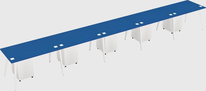 Modern rectangular office desk