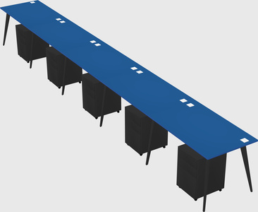 Modern rectangular office desk