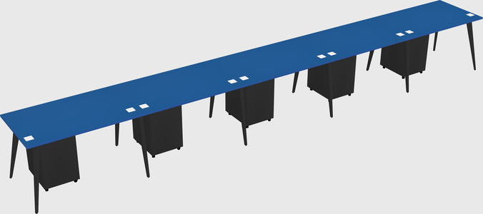 Modern rectangular office desk