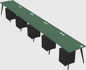 Modern rectangular office desk