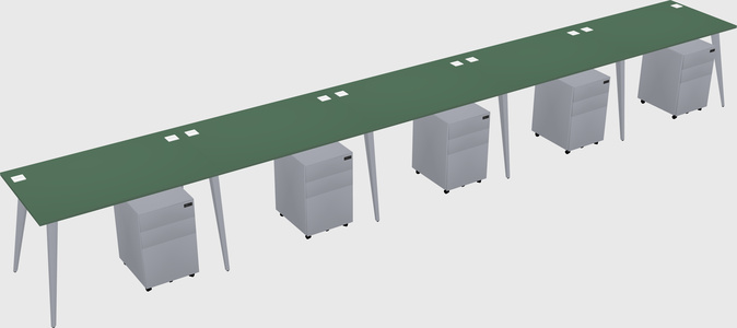 Modern rectangular office desk