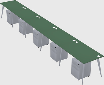Modern rectangular office desk