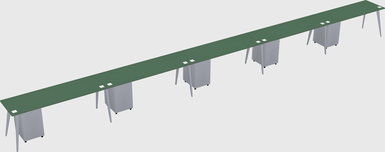 Modern rectangular office desk