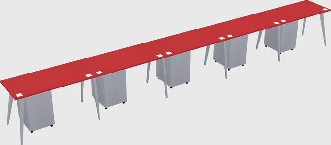 Modern rectangular office desk