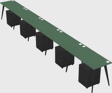Modern rectangular office desk