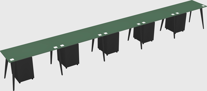 Modern rectangular office desk