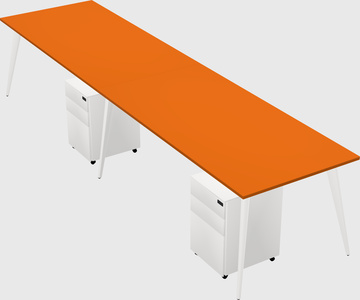 Modern rectangular office desk