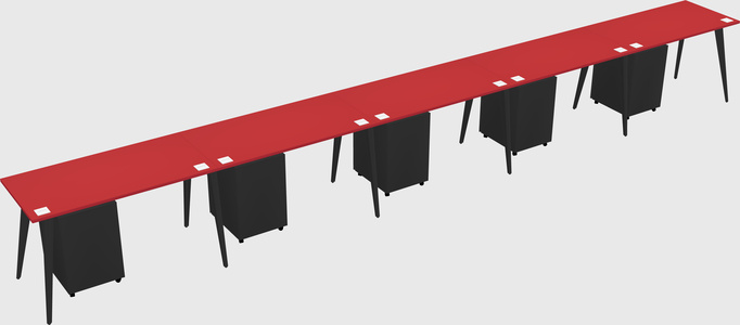 Modern rectangular office desk