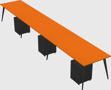 Modern rectangular office desk