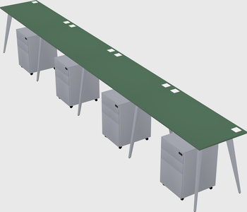 Modern rectangular office desk