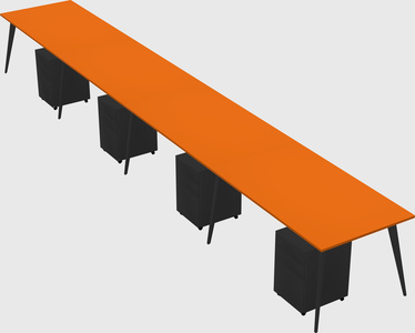 Modern rectangular office desk