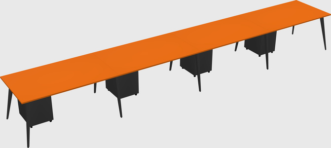 Modern rectangular office desk