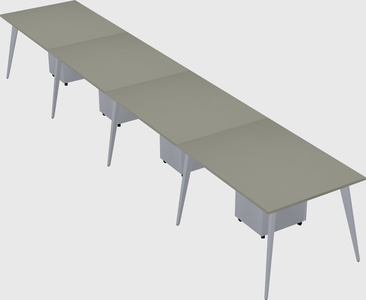 Modern rectangular office desk