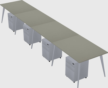 Modern rectangular office desk