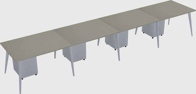 Modern rectangular office desk